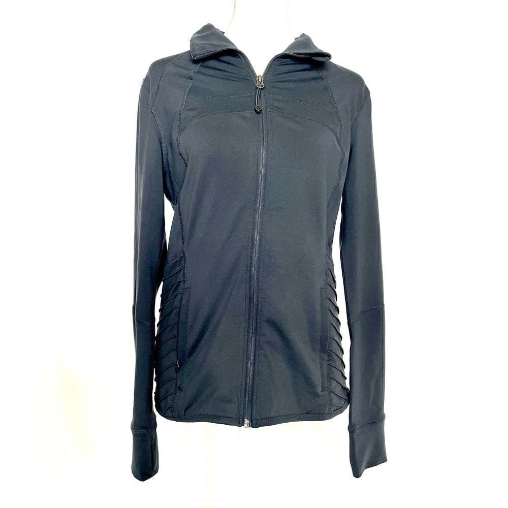 Tangerine Athletic Jacket Dark Gray Size Small